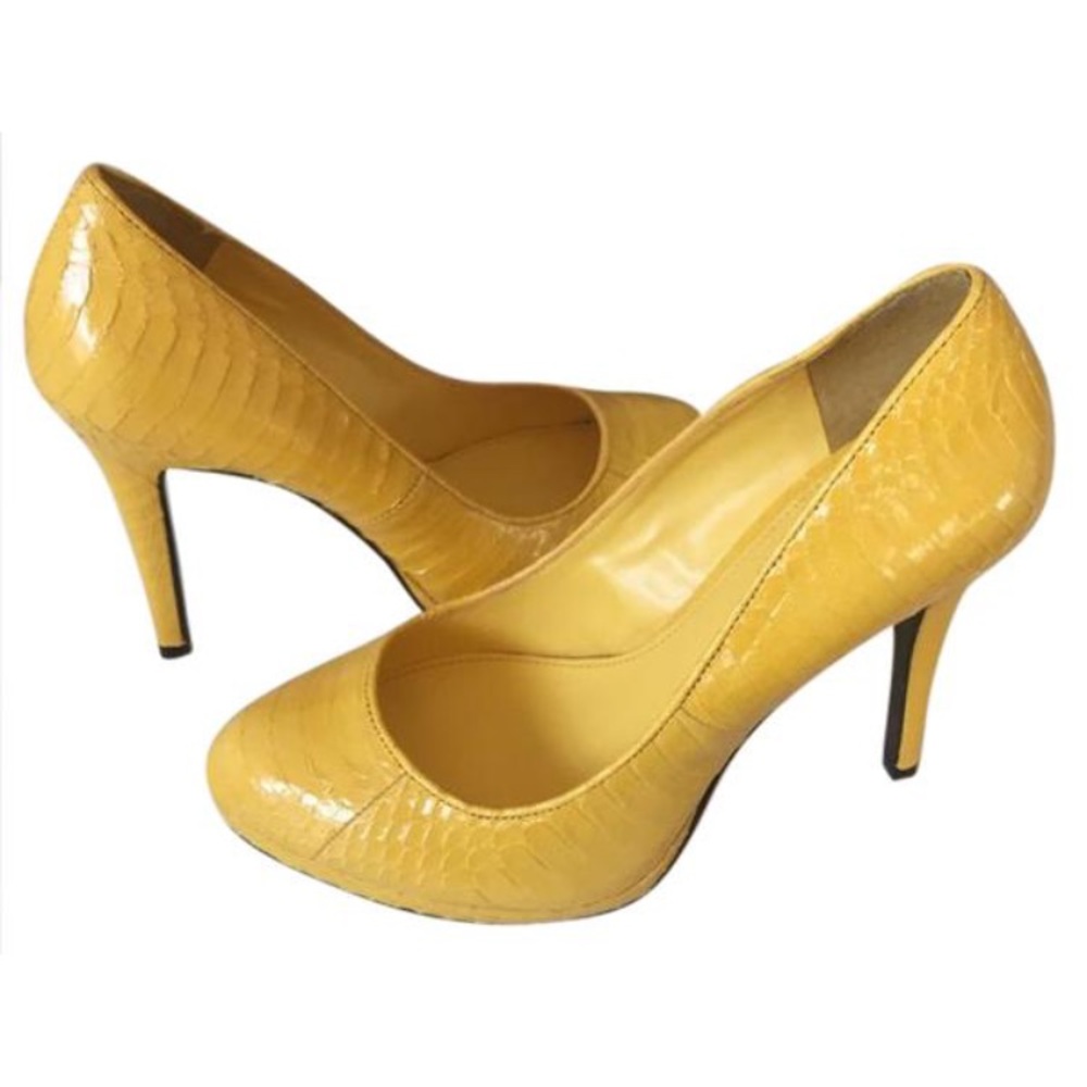 Yellow Ralph Lauren heels